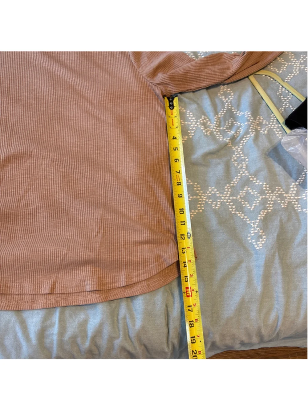 Women's Jane + Delancey Long Sleeve Ribbed Tee Beige Size L
